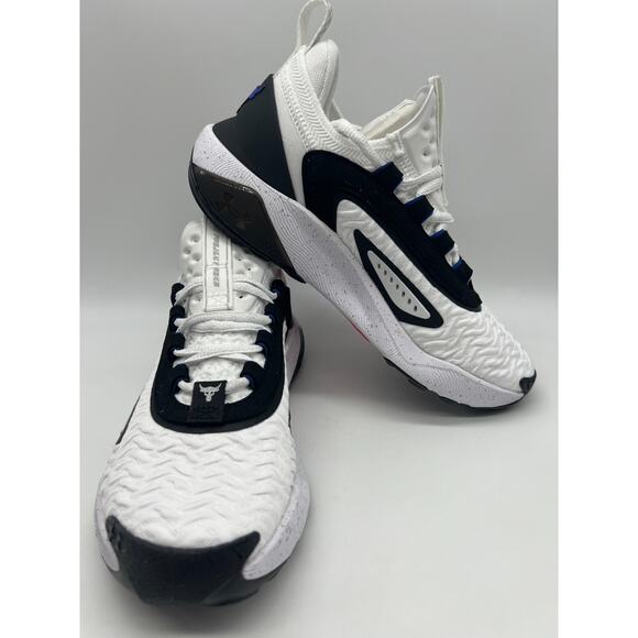 Under Armour Project Rock 7 White Black Team Royal 3027601 104 Women's Size 7 - Picture 5 of 12